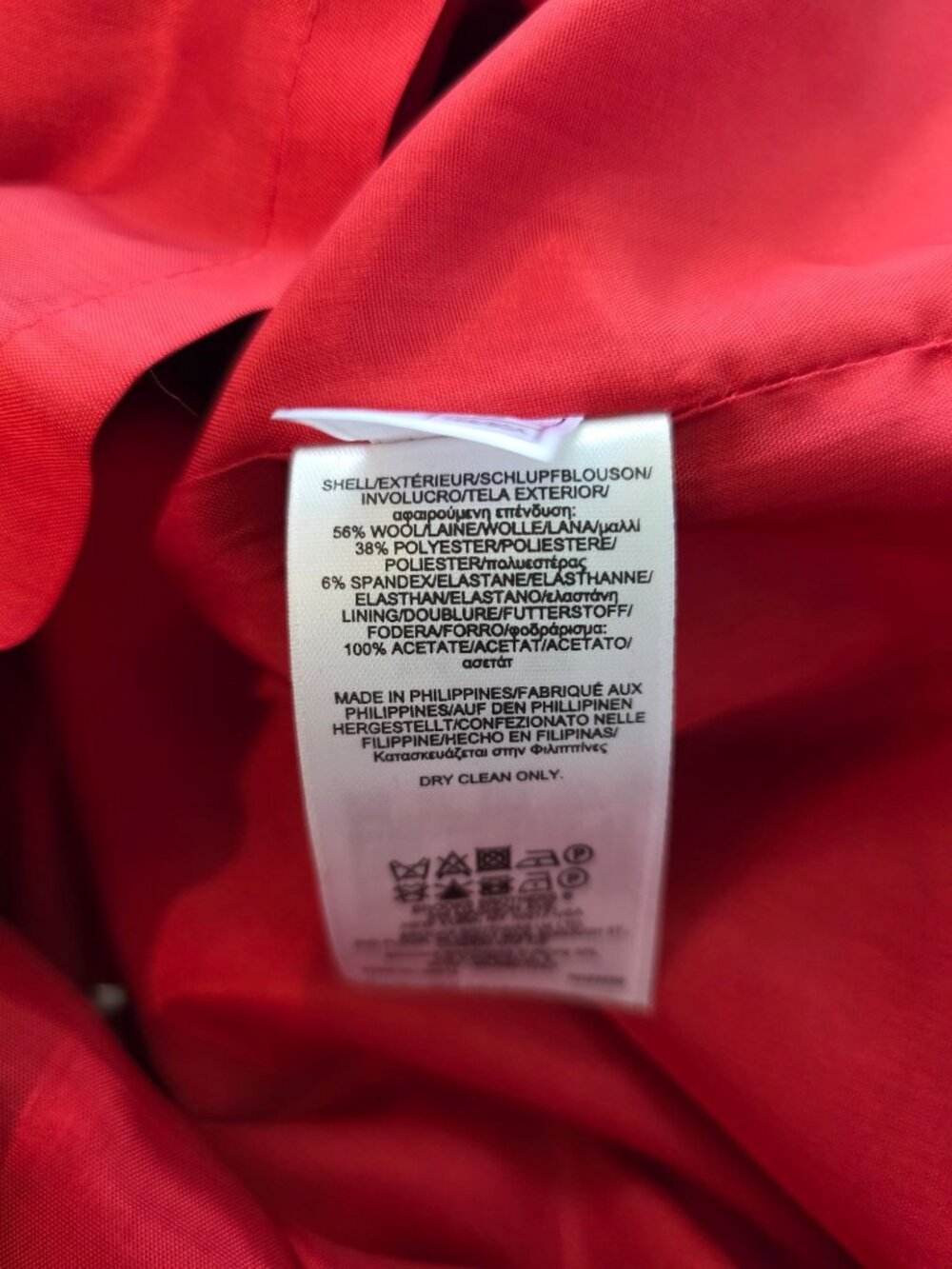 Brooks Brothers Red Sleeveless Ruffle Hem Wool Blend Lined Dress Women's Sz 6 - Picture 7 of 8